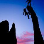 Teamwork Bergsteiger
