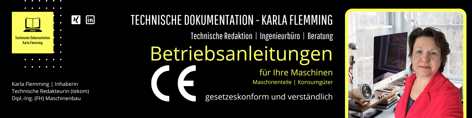 Firmenbanner Technische Dokumentation . Karla Flemming